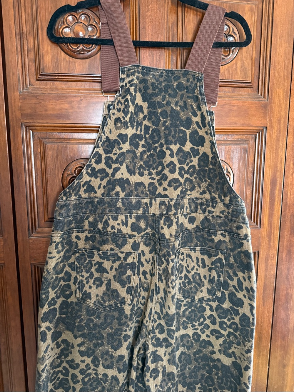 Cider Brown & Black Leopard Wide-Leg Jumpsuit